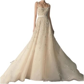Prom Dresses Sexy Party Elegant Sparkly Crystal Evening Gown Evening Lace A-Line Party Dresses for Women