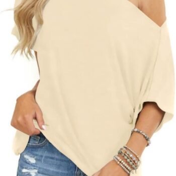 Women Sexy Off Shoulder Tops Summer Short Sleeve Batwing Tops