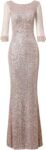 Evening Dress Slim-fit Bridesmaid Ladies Champagne Hostess