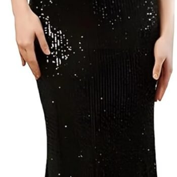 Women's Mermaid Evening Dress Long Sequin Tassel Prom Gown Elegant Bridesmaid Wedding Party Style
