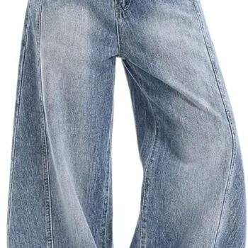 Barrel Baggy Jeans for Women Men Wide Leg Low Rise Jeans Loose Oversized Boyfriend Pants Aesthetic Clothes
